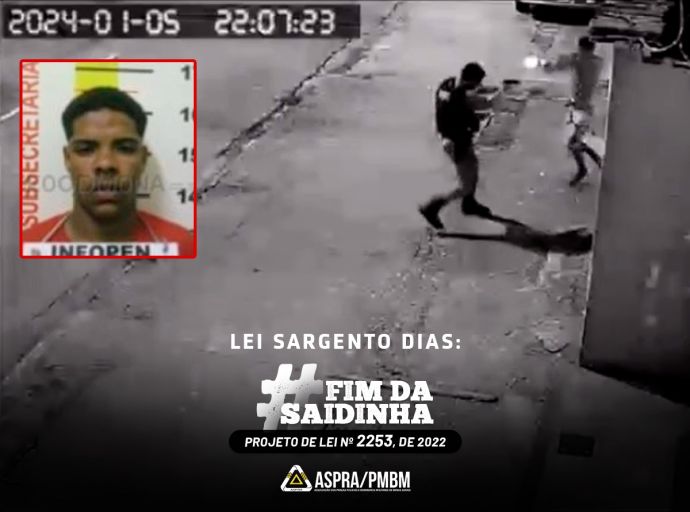 ASPRA/PMBM cobra punição ao criminoso que “atirou para não voltar para prisão” na morte do Sgt Roger Dias