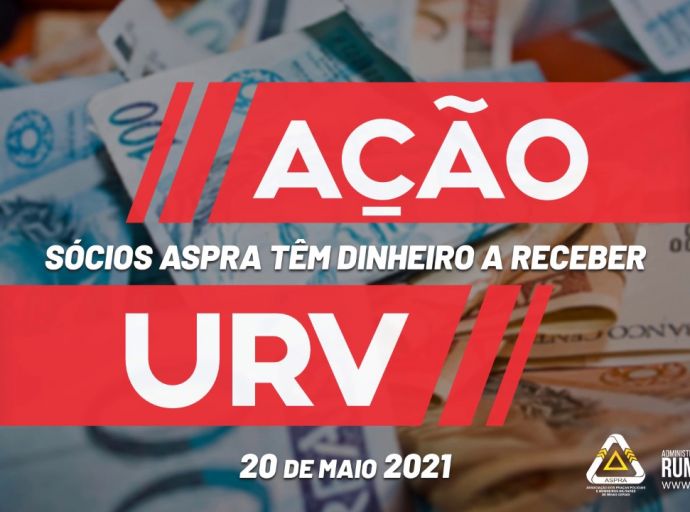 AÇÃO DA URV: liberado pagamento para o lote 15