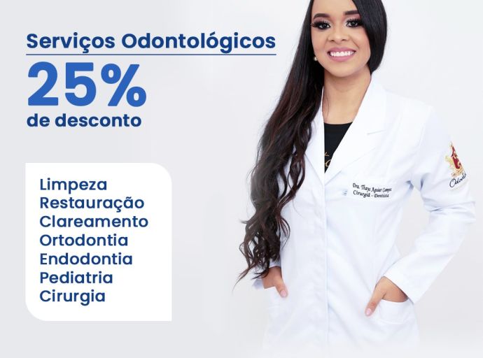 Sócios ASPRA têm 25% de desconto em tratamentos odontológicos na clínica da Dra. Thays Aguiar