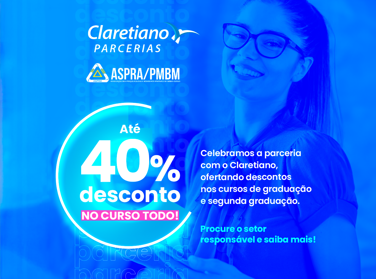 Novo convênio: Centro Universitário Claretiano oferece até 30% de desconto para sócios ASPRA