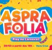 ASPRA FOLIA 2025: garanta já o seu ingresso e dê play no carnaval