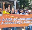 Movimento pela recomposição salarial reúne milhares de Servidores da Segurança Pública na Praça Sete