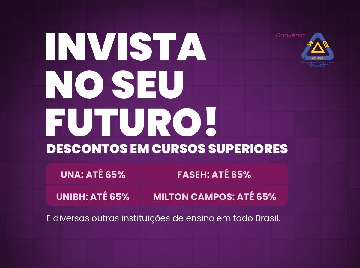 Até 70% de desconto para sócios ASPRA em instituições de ensino conveniadas